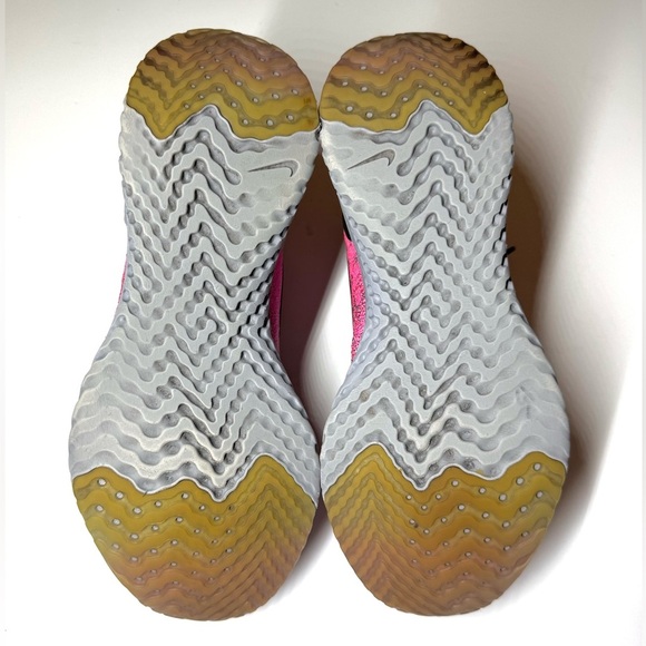 Nike Women’s Epic React Flyknit Running Shoes Plum Dust Pink Blast Size- 9 - Picture 9 of 9